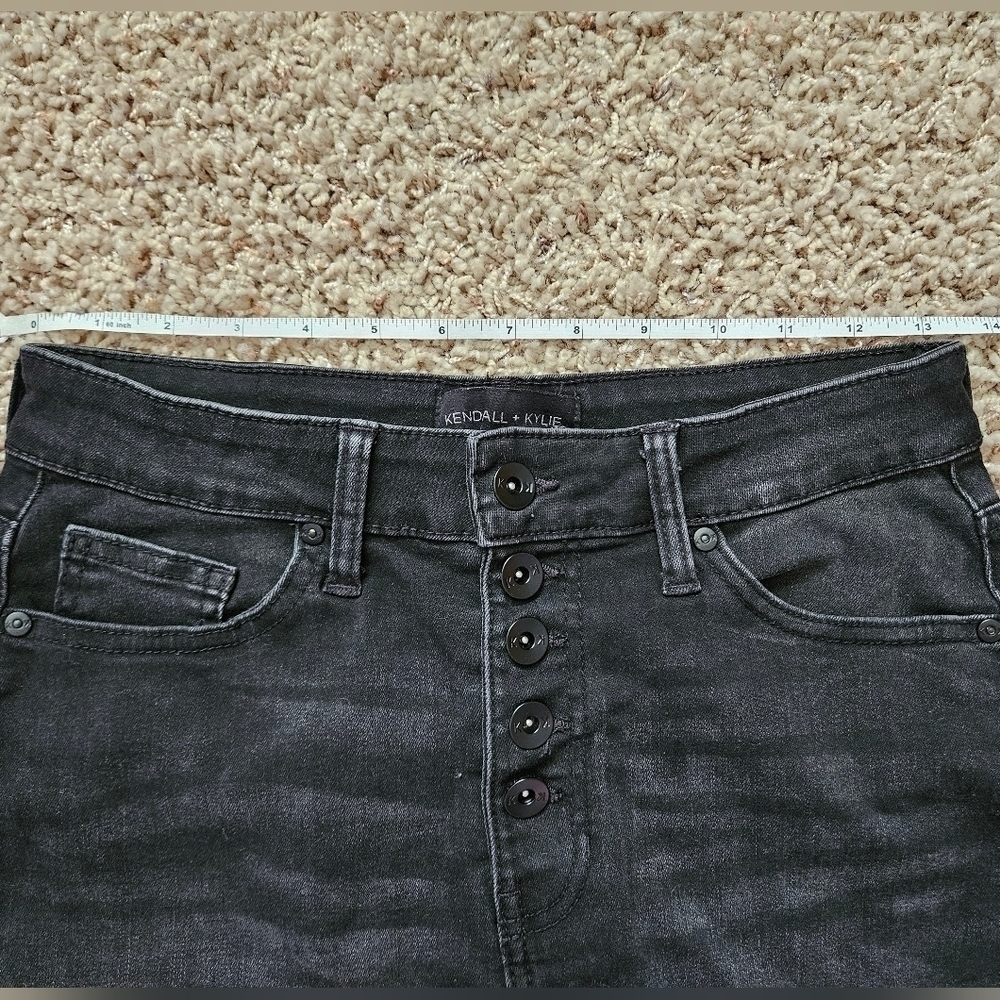 Kendall & Kylie Button Fly Jean Skirt - Picture 5 of 6